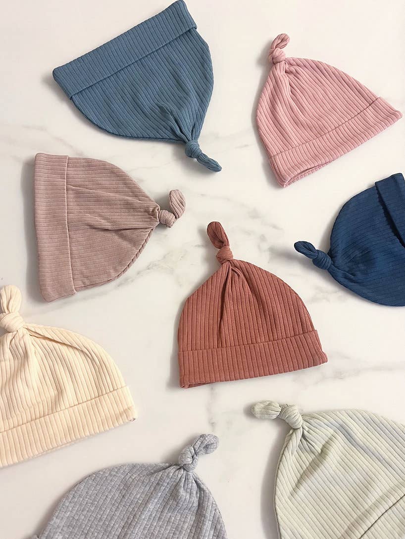 Baby Ribbed Hats: Clay / Newborn