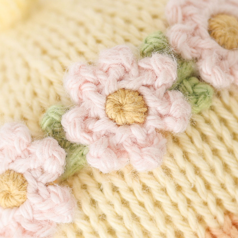 cuddle+kind - Baby Animal Collection - Baby Duckling Floral Crown Blush