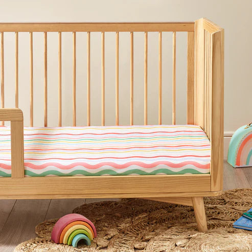 Kabode - Organic Cot Bed Fitted Sheet - Happy Days