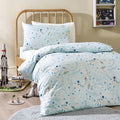 Kabode - Organic Single Bed Bedding Set - Space