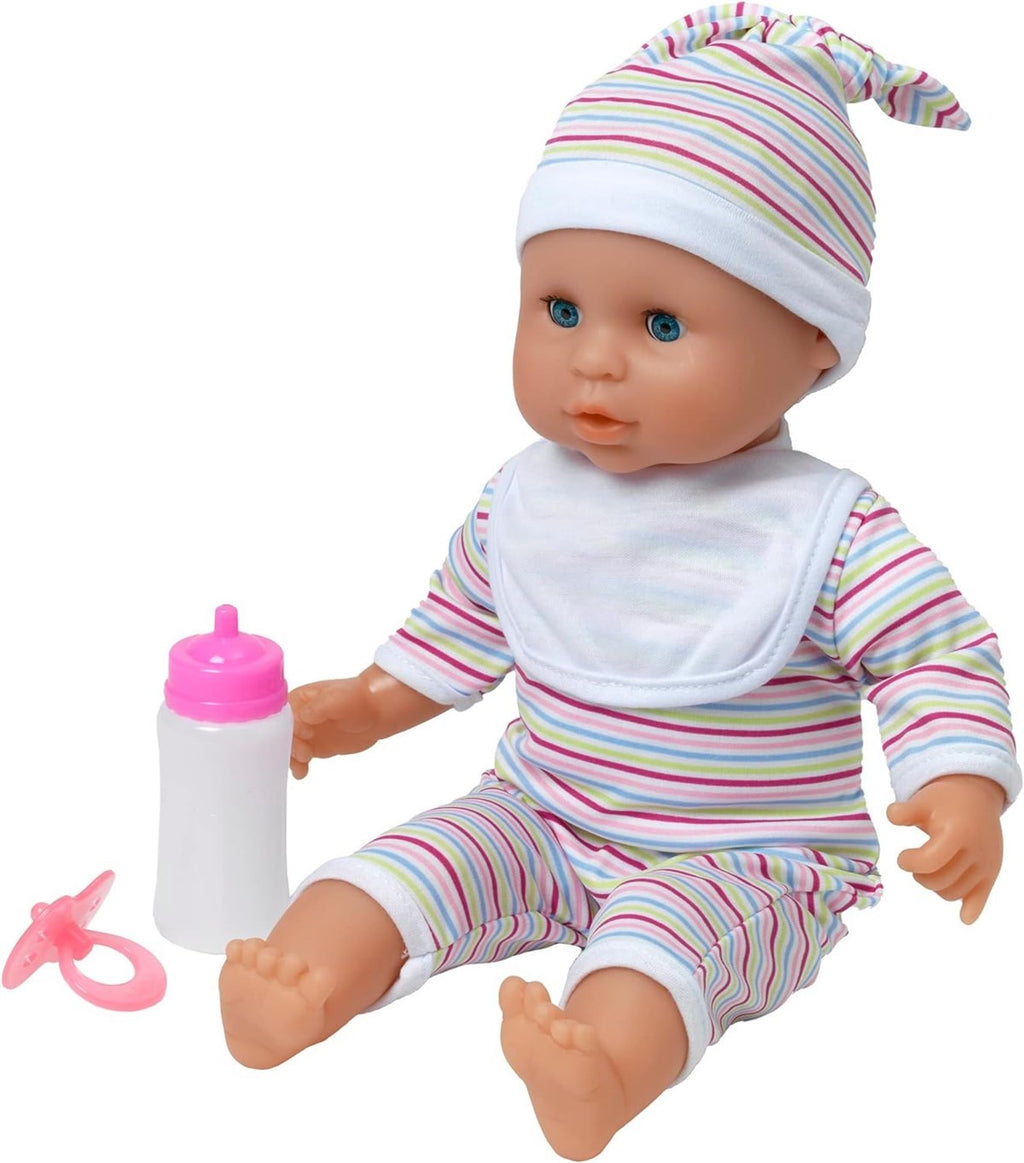 Roma Stephanie Dolls Pram Bundle with Pram / Pushchair, Doll, Highchair, Bag, Parasol & Pram set