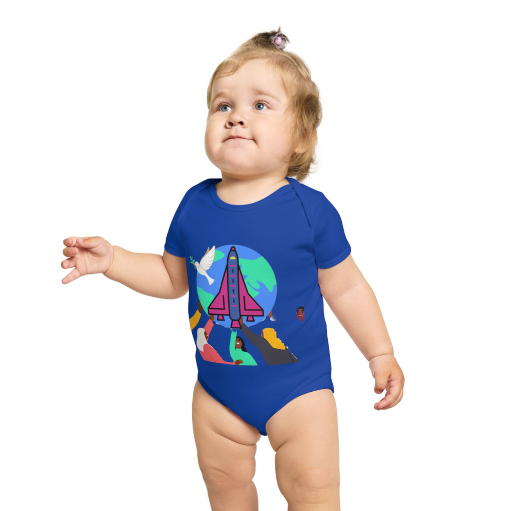 Space Adventure Baby Bodysuit, Perfect Gift for New Parents, Baby Shower, Cosmic Baby Clothes, Playful Infant Onesie