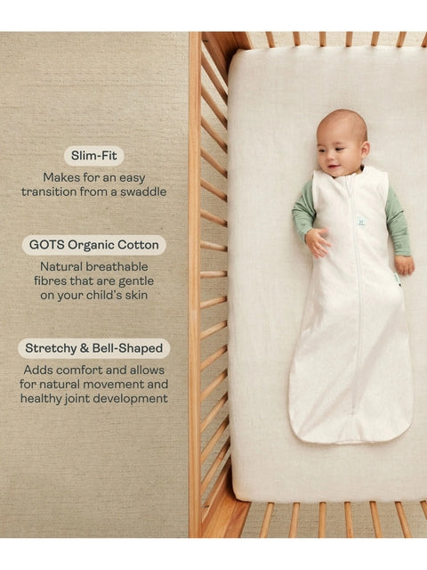 ergoPouch - Organic Winter Jersey Sleeping Bag - Sage 3.5 TOG