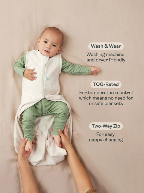 ergoPouch - Organic Winter Jersey Sleeping Bag - Daisy 2.5 TOG