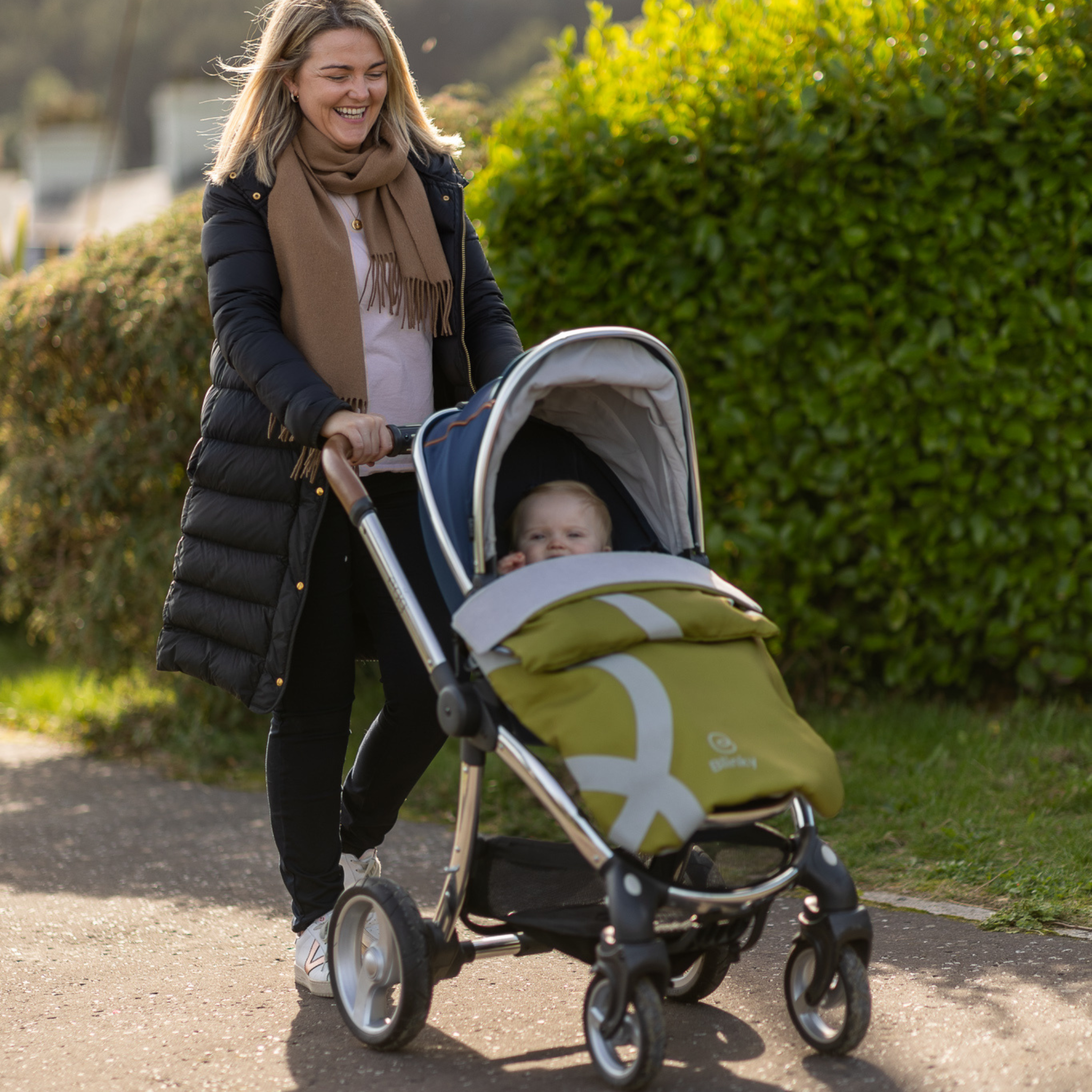 BlinkyWarm - Universal All Season Buggy Rain Cover / Sunshade UV50+ / Footmuff - Olive Green
