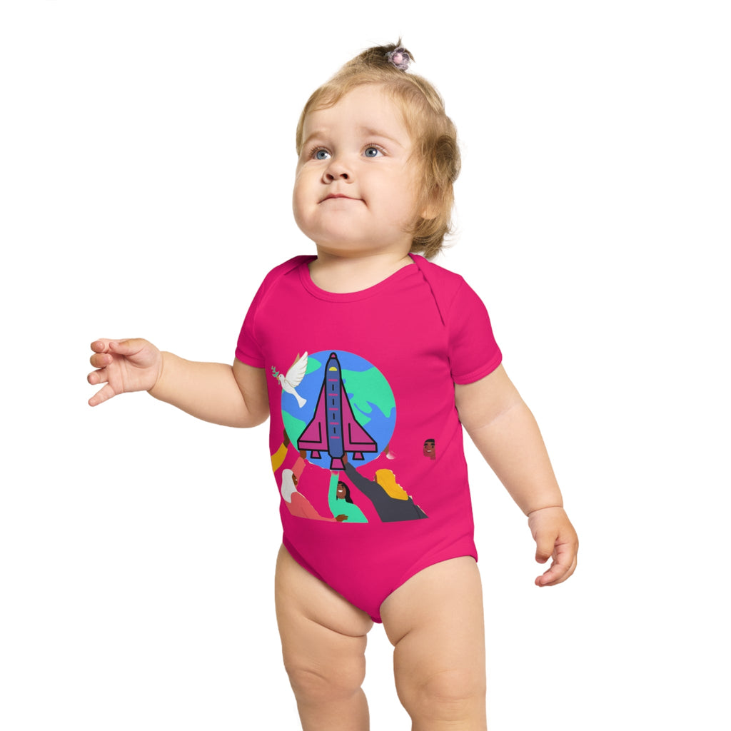 Space Adventure Baby Bodysuit, Perfect Gift for New Parents, Baby Shower, Cosmic Baby Clothes, Playful Infant Onesie