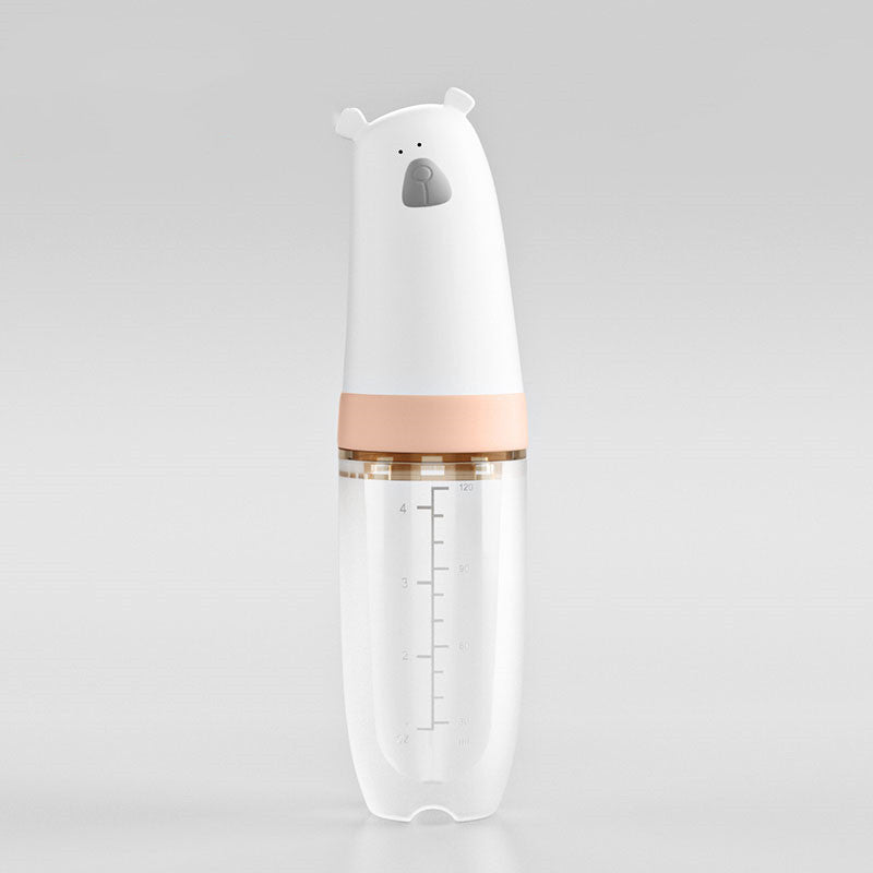 BabyCharm BPA-Free Silicone Baby Feeding Bottle with Spoon Feeder