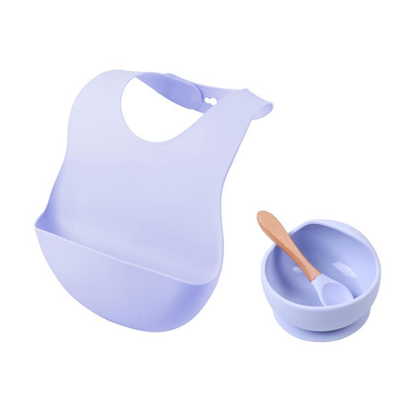 BabyMuffin Waterproof Silicone Baby Bib with Catch Pocket