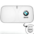 Foldable car sunshade with logo