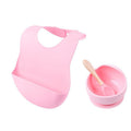 BabyMuffin Waterproof Silicone Baby Bib with Catch Pocket