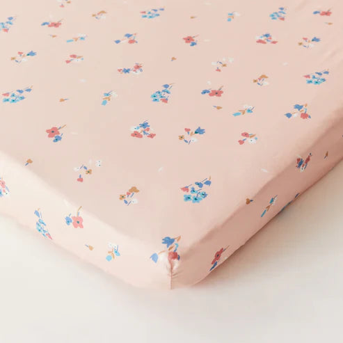 Kabode - Organic Crib Fitted Sheet - Blossom