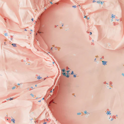 Kabode - Organic Crib Fitted Sheet - Blossom