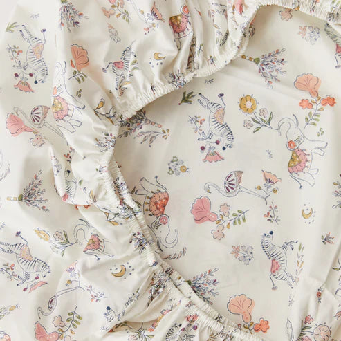 Kabode - Organic Cot Fitted Sheet - Boho