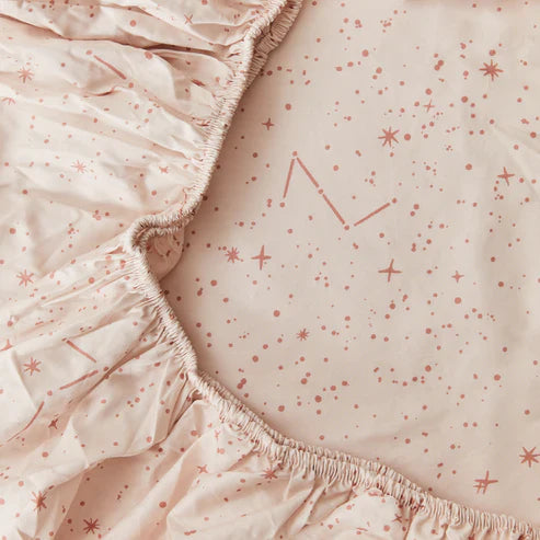 Kabode - Organic Moses Basket Fitted Sheet - Starscape