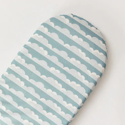 Kabode - Organic Moses Basket Fitted Sheet - Rolling Clouds