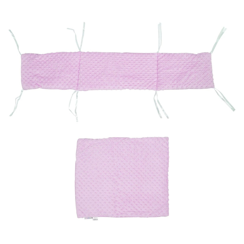 2pc Dimple Crib/Cradle Quilt & Bumper Bedding Set