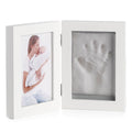 Baby Photo Frame with 2 Segments (Photo and Clay Print for Hand or Footprint)