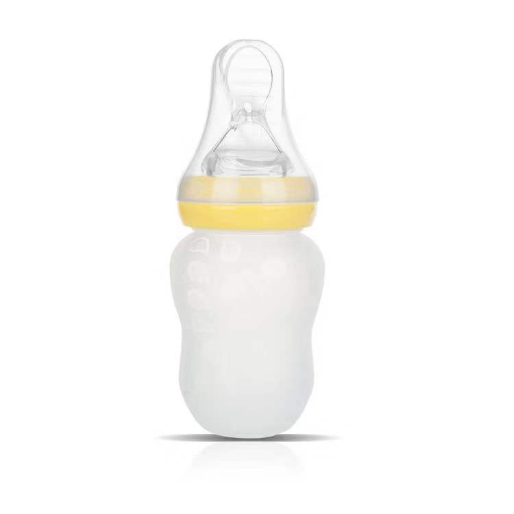 Silicone Baby Spoon Bottle – Wide-Caliber Mess-Free Feeder
