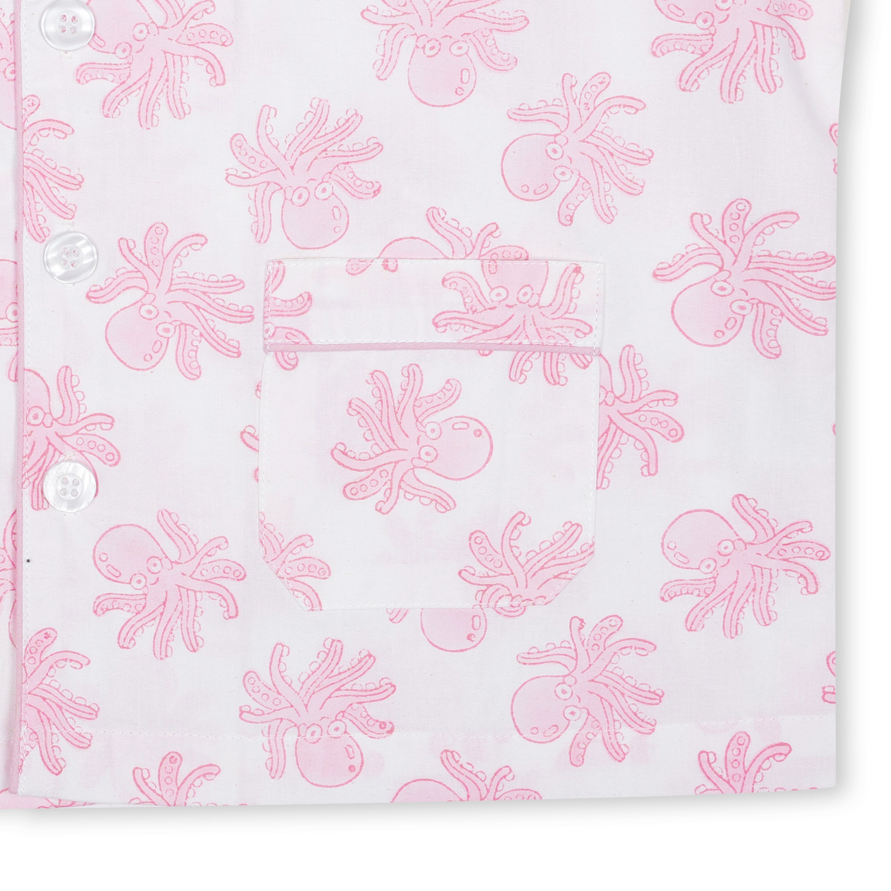 Pink Octopus Children's Pyjamas