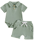 Boys' Short Sleeved Kazakhstan Suit