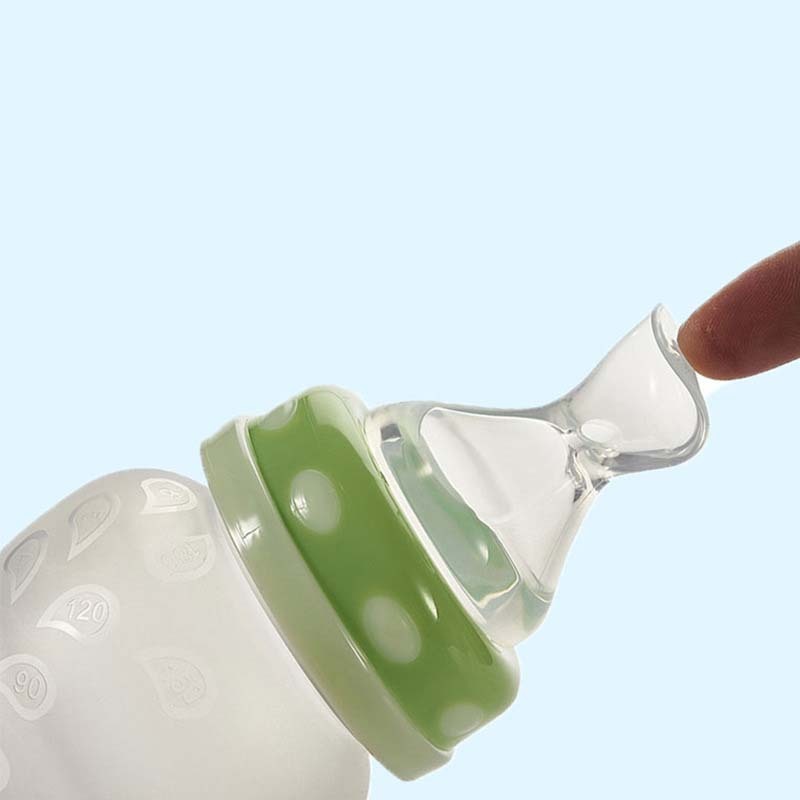 Silicone Baby Spoon Bottle – Wide-Caliber Mess-Free Feeder