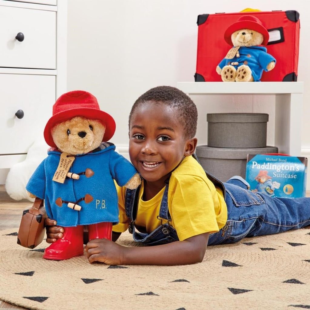 Rainbow Designs Large 34cm Classic Paddington Bear with Boots & Suitcase