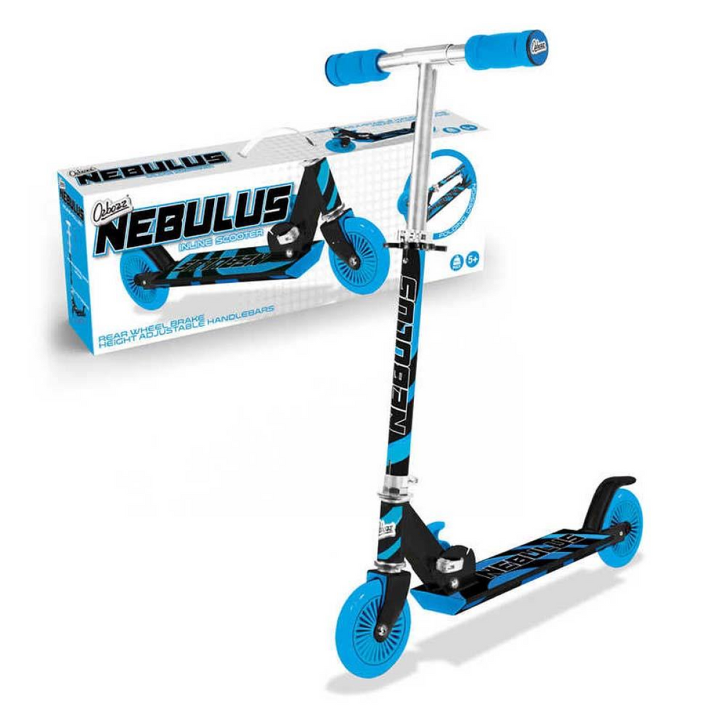 Ozbozz Blue and Black Nebulus Scooter Chrome Finish- SV15398