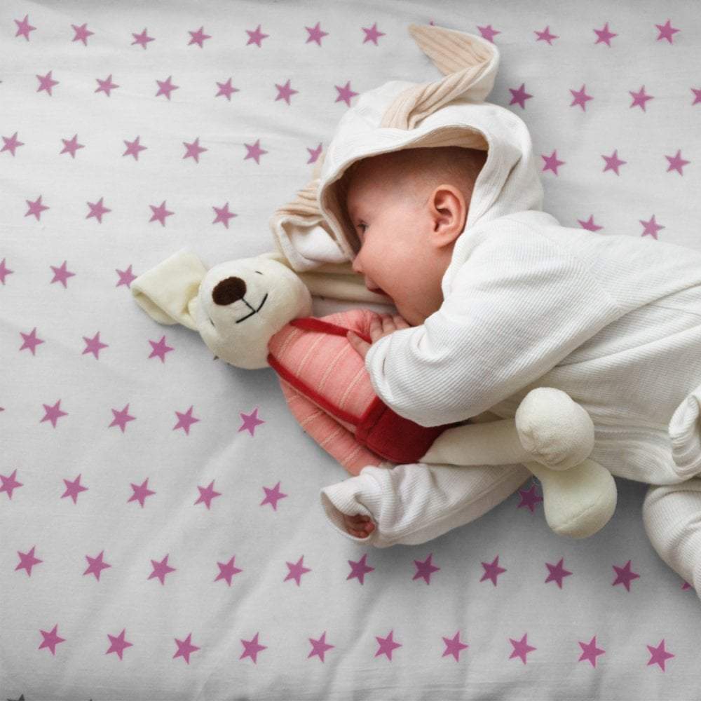 4x Spacesaver Cot Fitted Sheet 100% Cotton 100x52cm