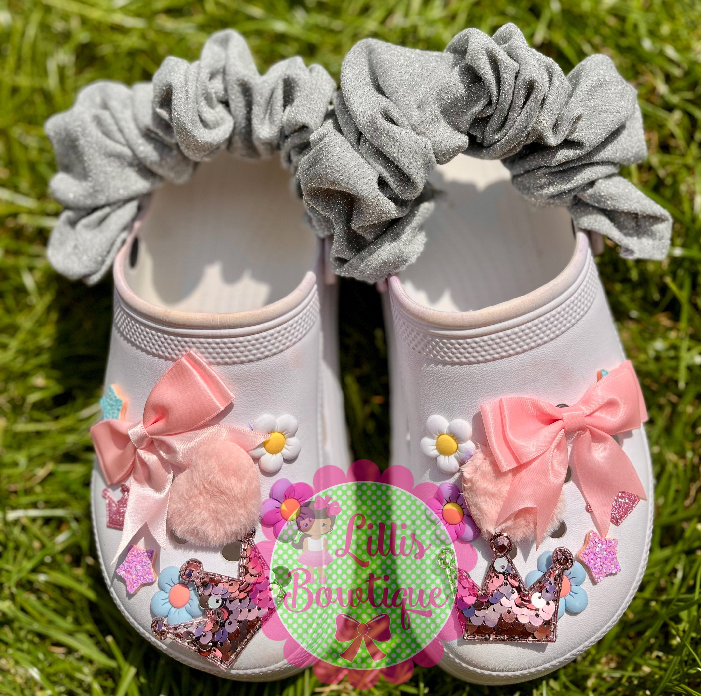 Croc strap scrunchies