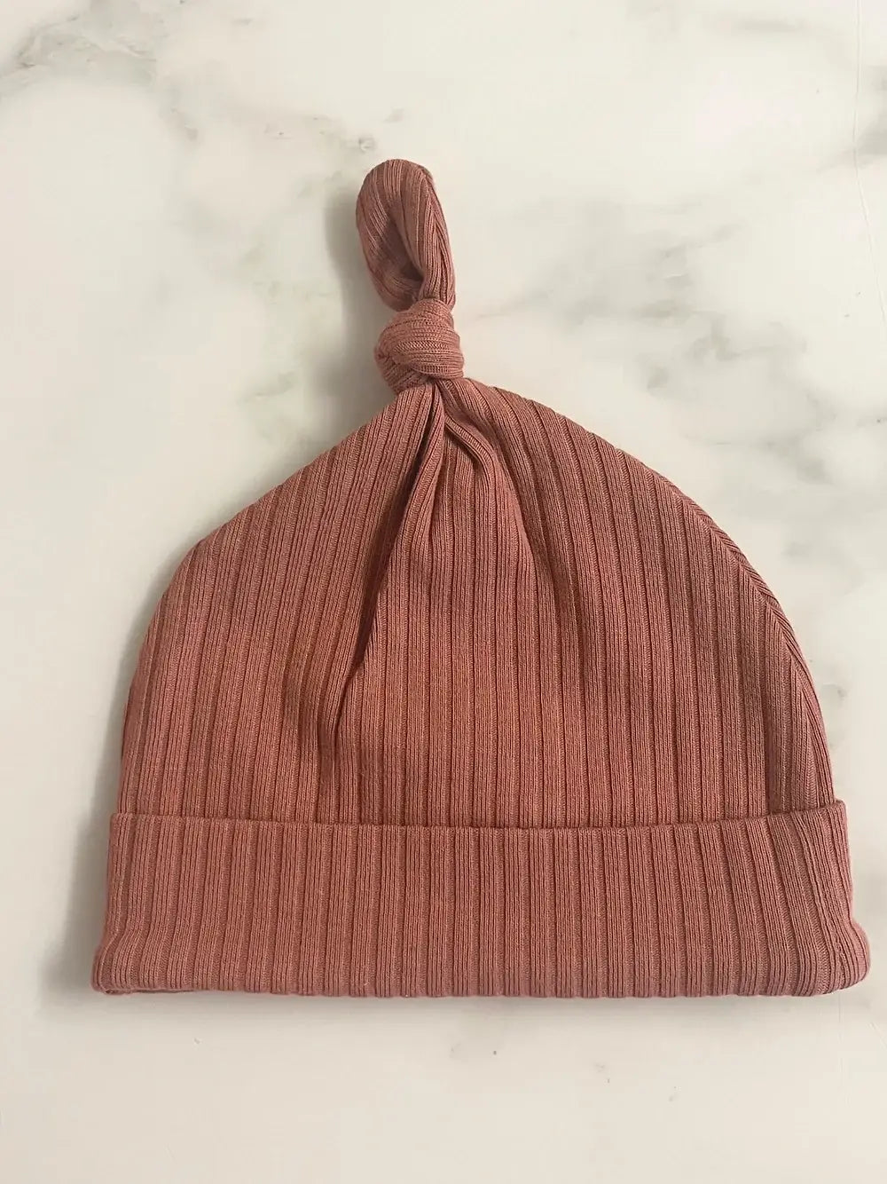 Baby Ribbed Hats: Clay / Newborn