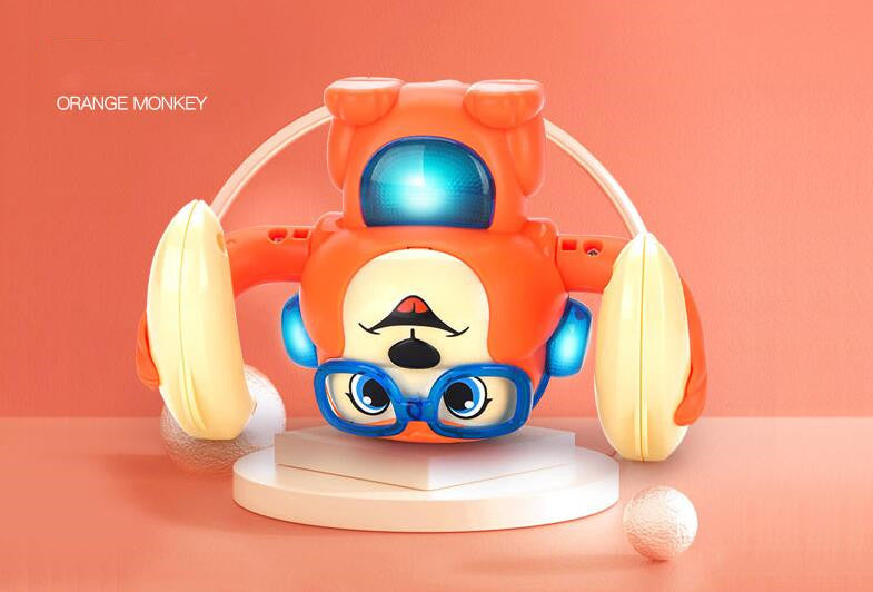 Sounding, Rolling And Somersault Monkey Electric Toy