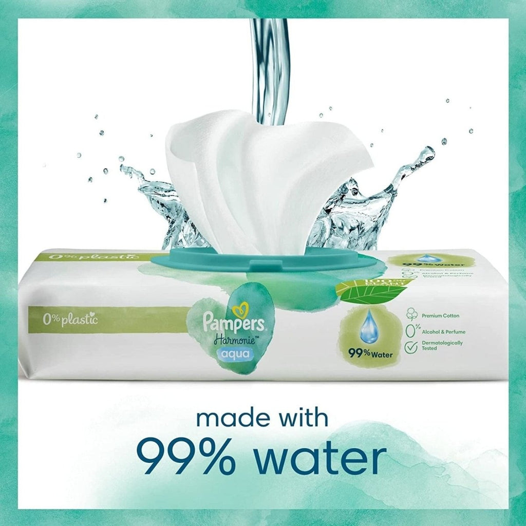 Pampers Harmonie Aqua Baby Wipes 48 pcs