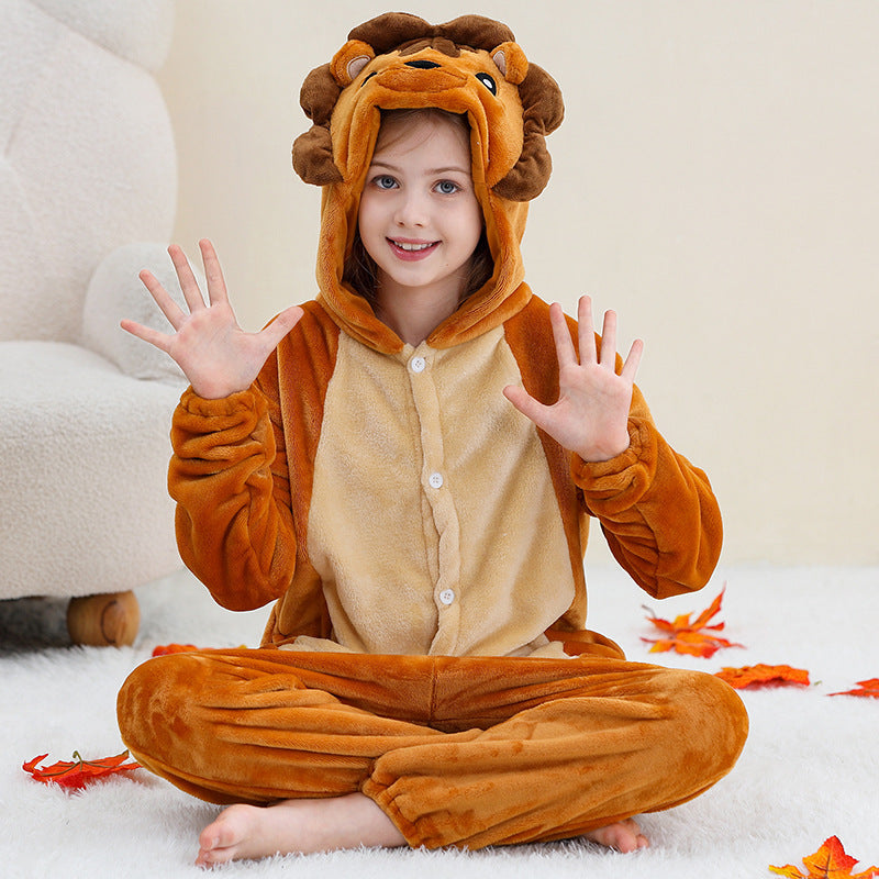 Cartoon Animal Onesies For Older Children Halloween Performance Costumes