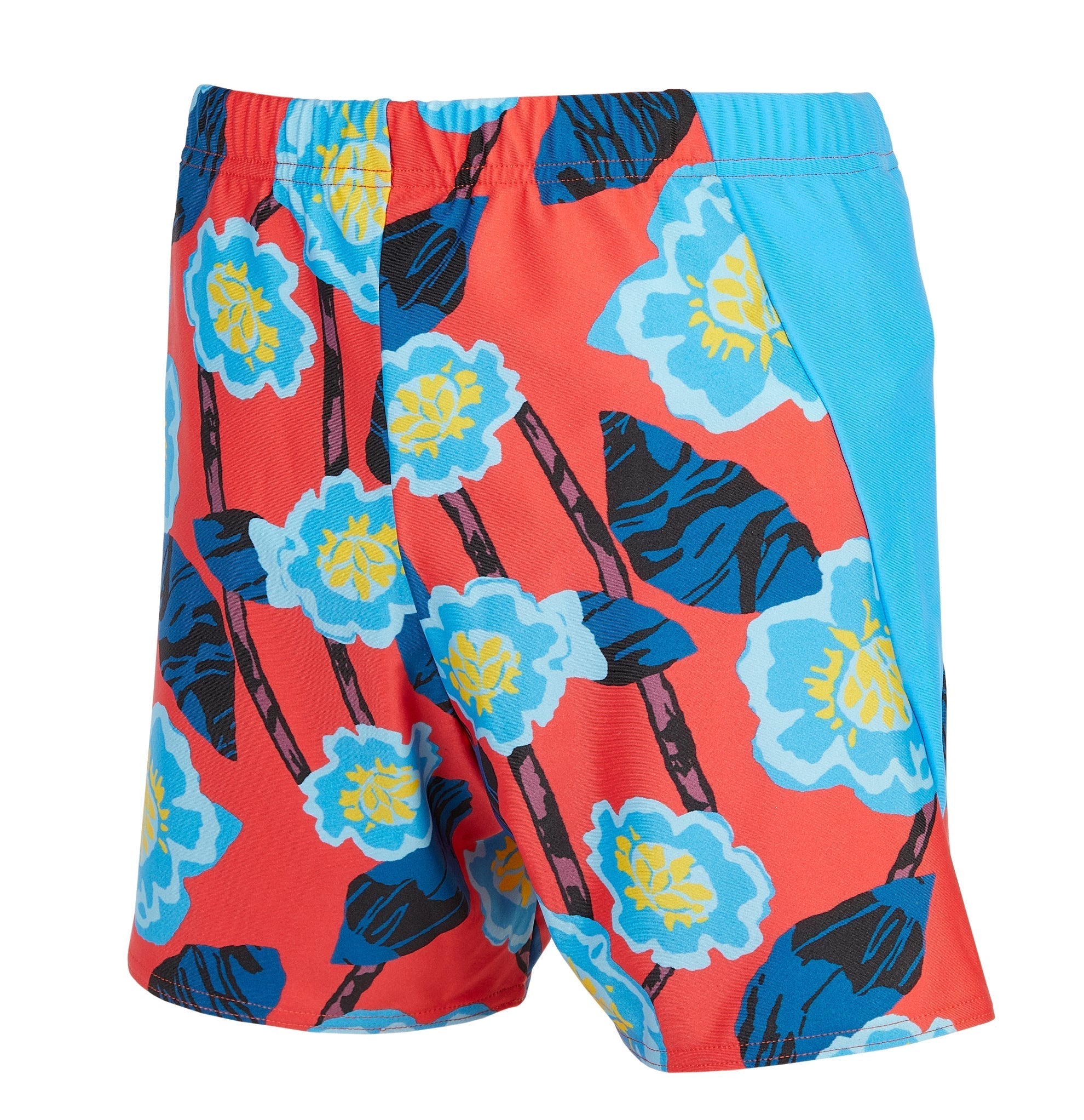 Boy’s Swim Shorties – Floral Blue *