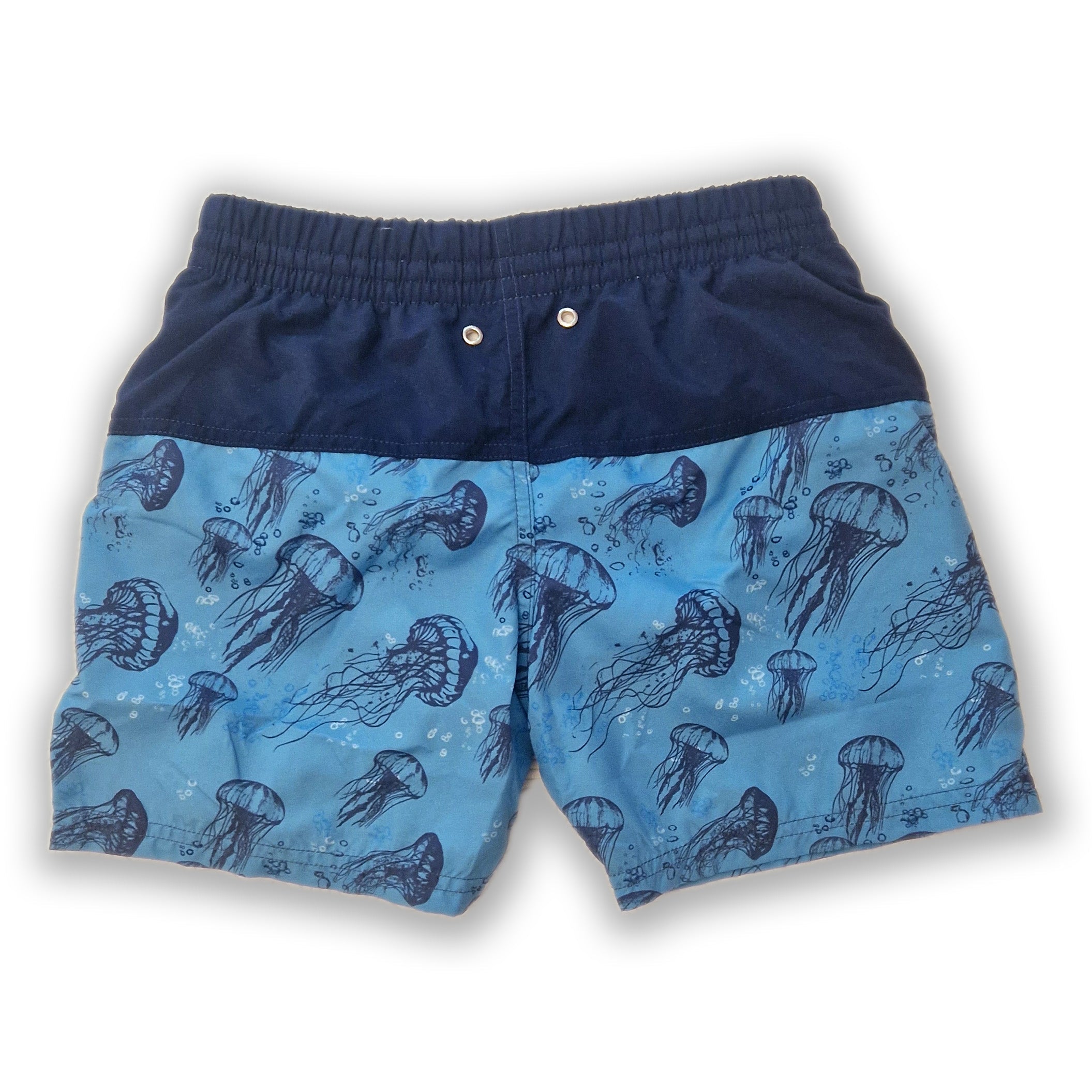 Boy's Jellyfish Board Swim Shorts - Navy/blue *