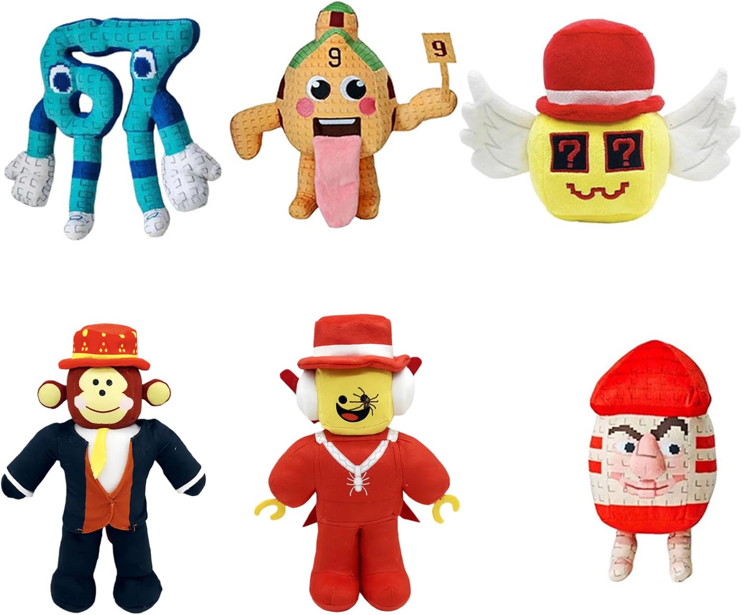 Steal A Brainrot Plushies Toy Soft Brainrot Stuffed Animal Pillows Los Tralaleritos Plush Figures for Home Sofa Bed Decor Throw Pillows