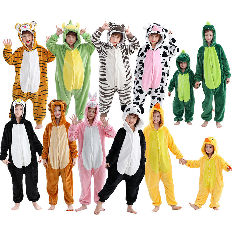 Cartoon Animal Onesies For Older Children Halloween Performance Costumes