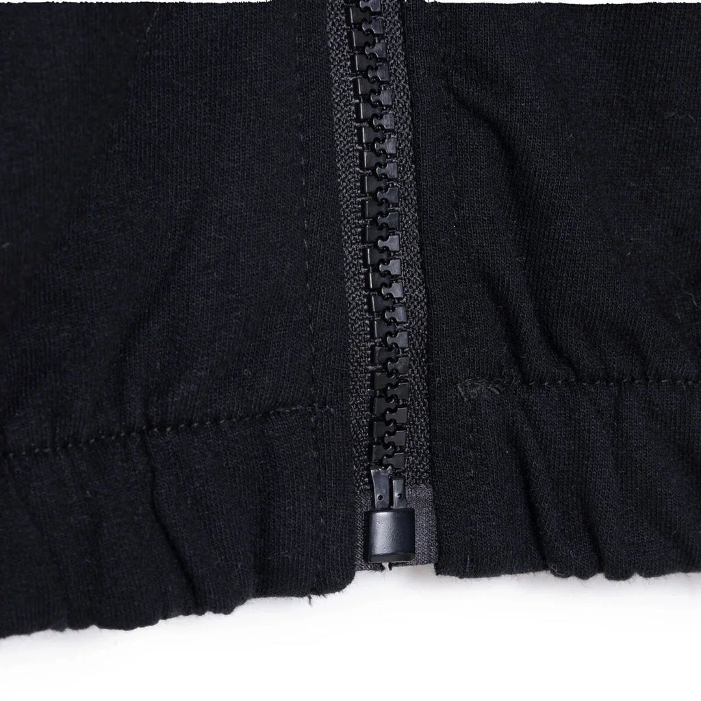 HelloBaby Girls Hooded Cardigan Crew Neck Long Sleeve - Black