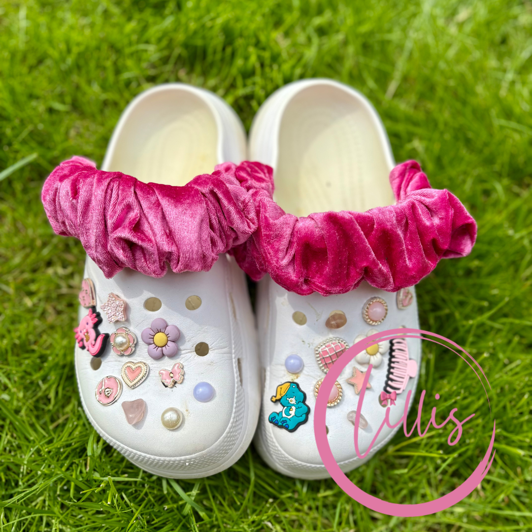 Croc strap scrunchies