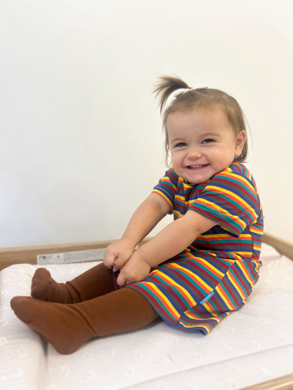 Hazel Rainbow Super Soft Cotton Baby Child Dress
