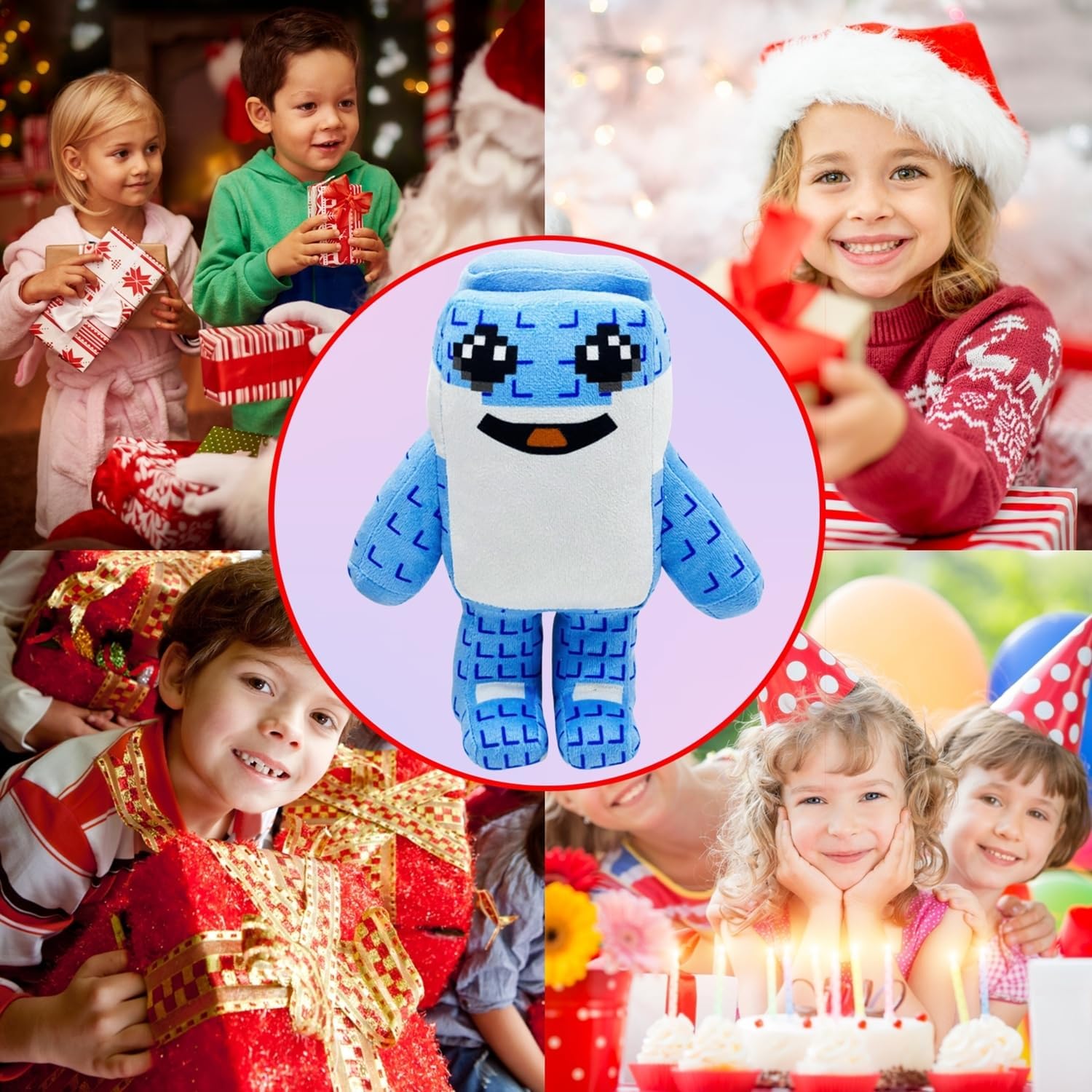 Steal a Brainrot Plush Toys, 9.8 inch Adorable Brainrot 67, Collectible Brain Rot Plush Gift for Fans (Blue)
