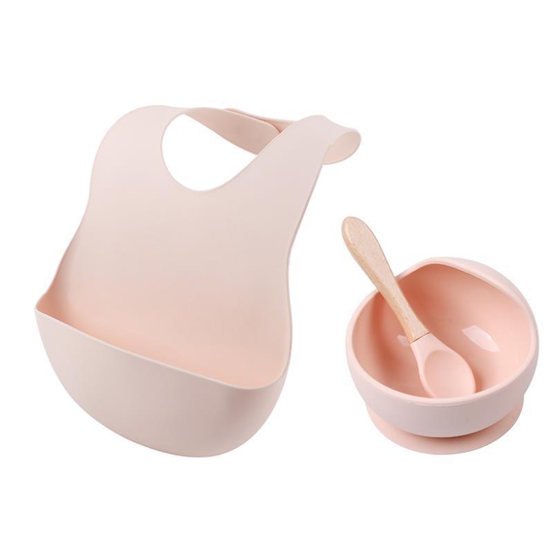 BabyMuffin Waterproof Silicone Baby Bib with Catch Pocket