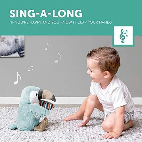 ZAZU Timo The Toucan Toy - Clapping Soft Toy with Sing-Along and Interactive Clapping