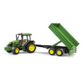 Bruder John Deere 5115M Toy Tractor With Trailer, Scale 1:16