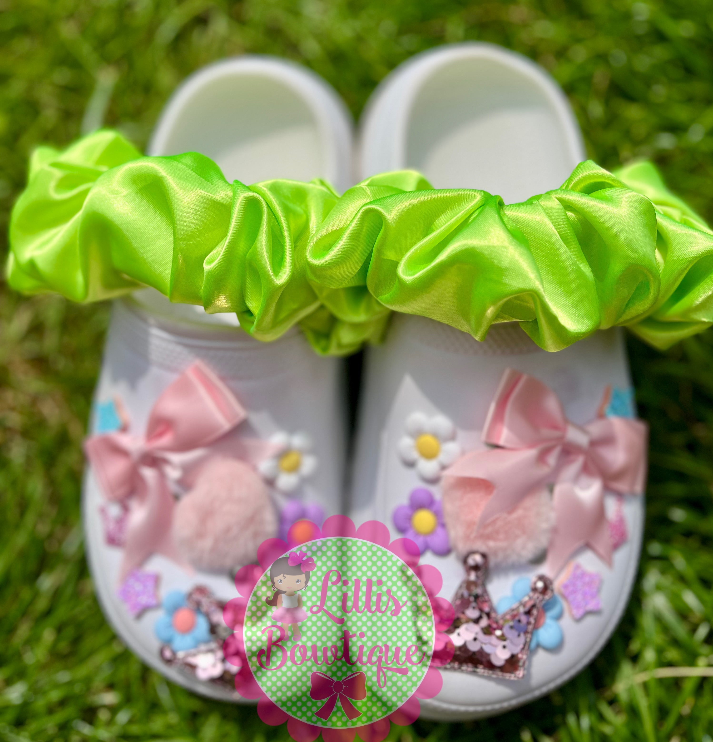Croc strap scrunchies