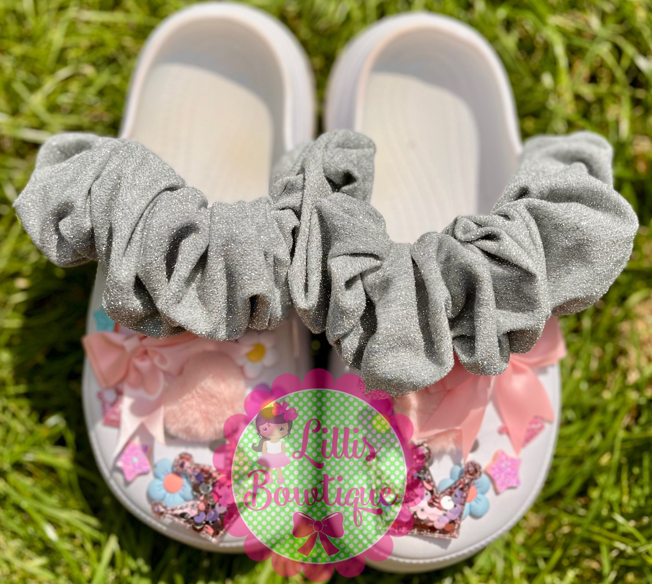 Croc strap scrunchies