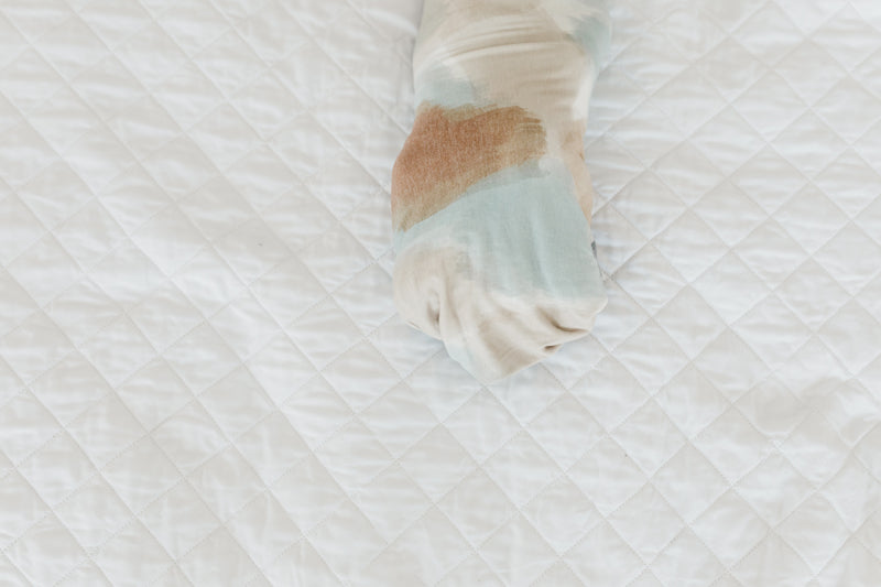 Copper Pearl Knitted Swaddle Blanket Picasso