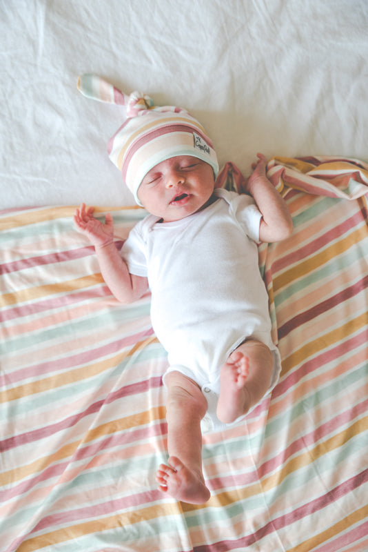 Copper Pearl Knitted Swaddle Blanket Enchanted