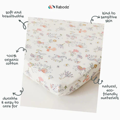 Kabode - Organic Cot Fitted Sheet - Boho
