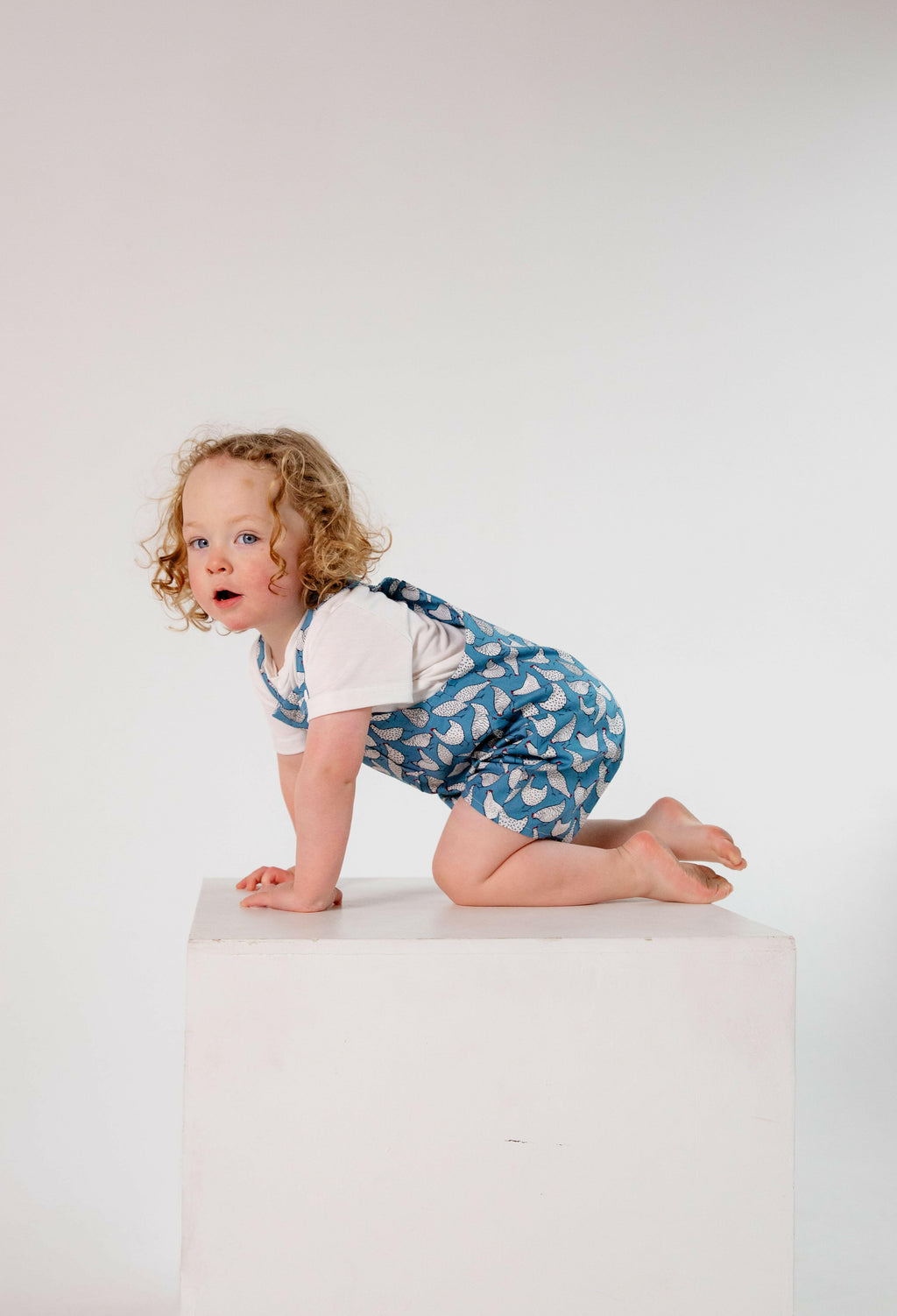 Chicken Cotton Dungarees Shorts